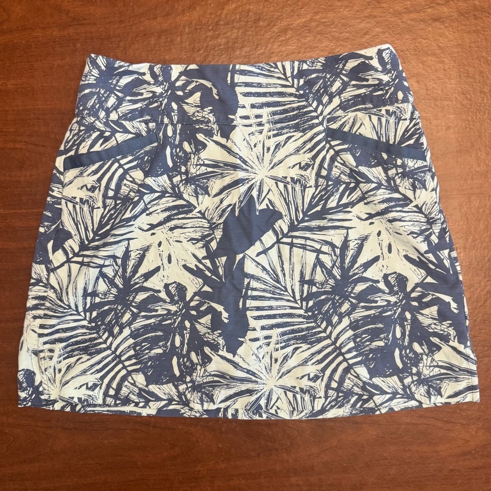 Lady Hagen 🩵 Blue Leaf Print Golf Skirt 💙 size Medium